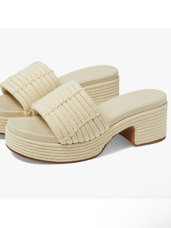 Vince Shoes - Vince Natural Braided Strap Slide Sandals